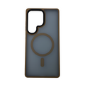 Brown matte MagSafe case Samsung S25 Ultra front view