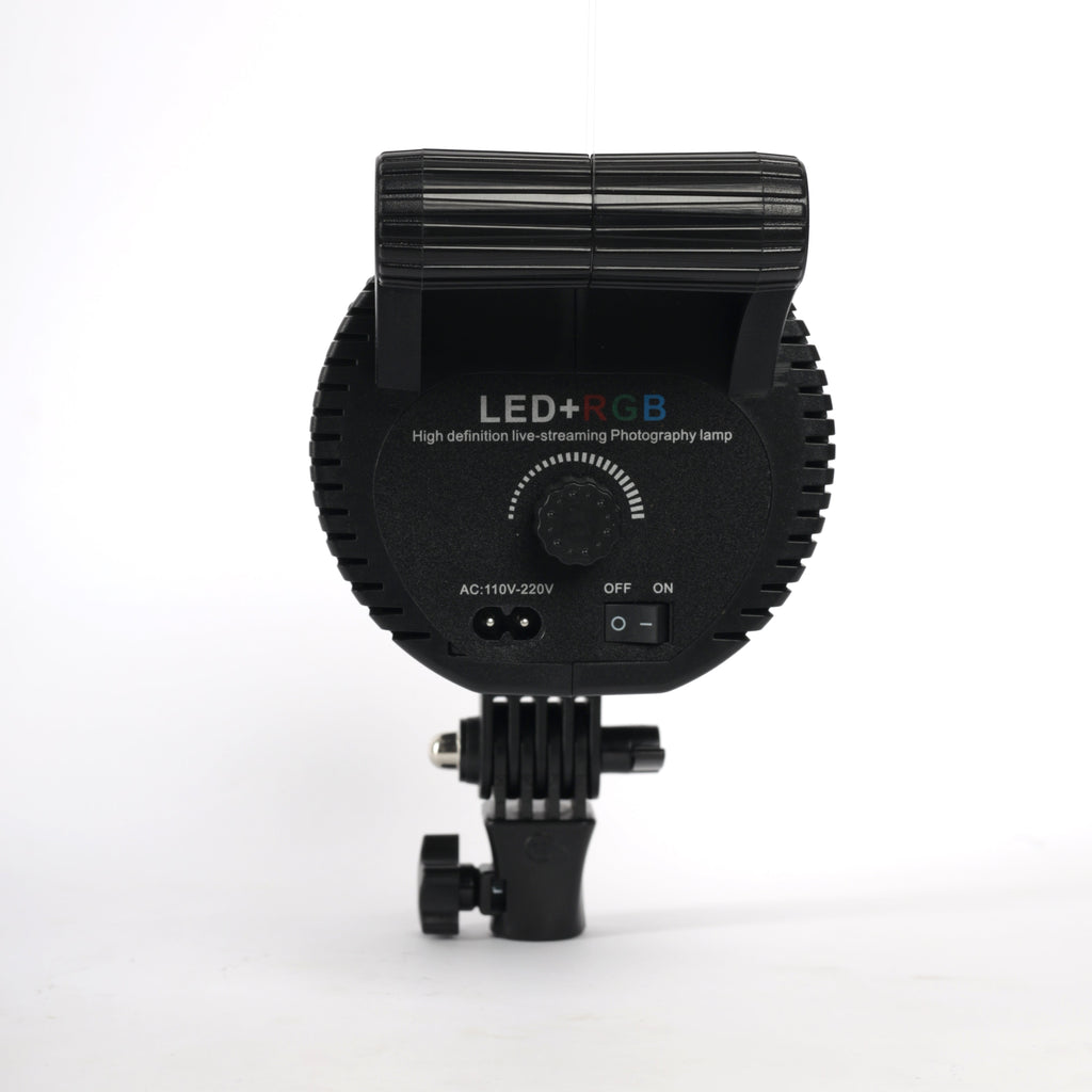 RGBW-600 Video Light – Black COB Lamp Head Detail