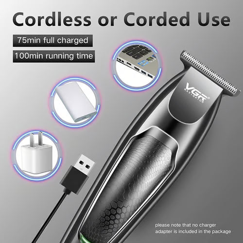 VGR V-030 trimmer ergonomic grip side view