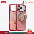 TORRAS × FPF Limited Edition case for iPhone 17 Pro Max featuring Portugal-inspired design and rotating stand.
