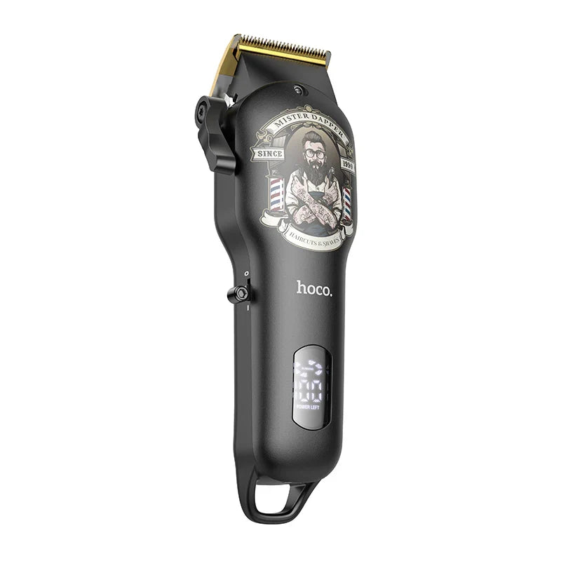 HP20 electric hair clipper black and gold with digital display