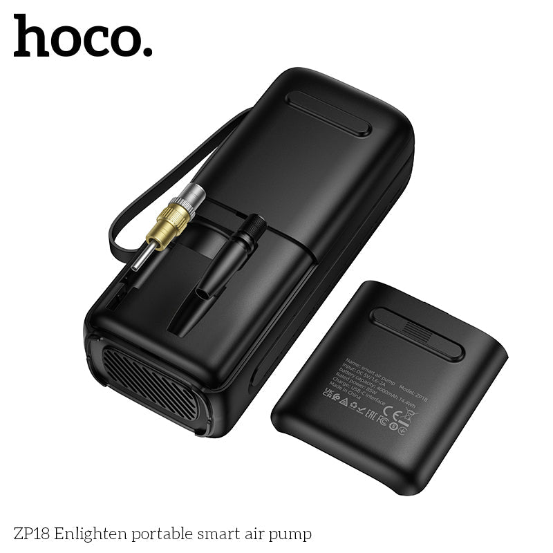 Portable rechargeable air pump with LED light by HOCO
