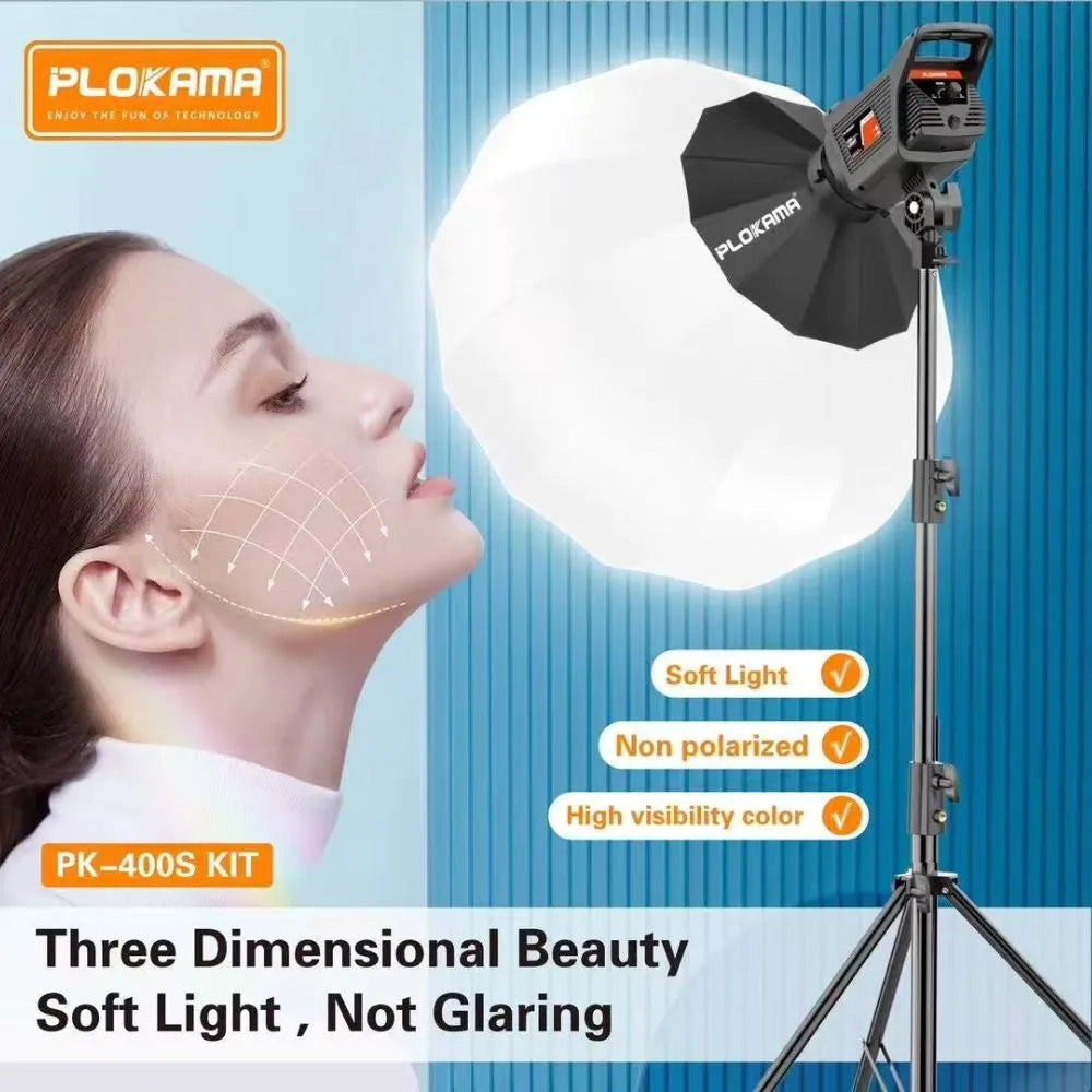 Portable LED light kit for vlogging and photography
