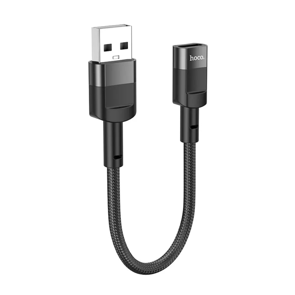 HOCO U107 USB-A USB-C adapter connector ends detail