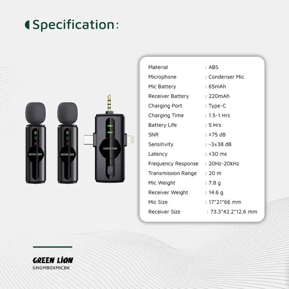 Green Lion GM-80X mic stand and body detail