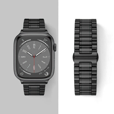 HOCO WA32 five-bead steel strap for Apple Watch in silver.
