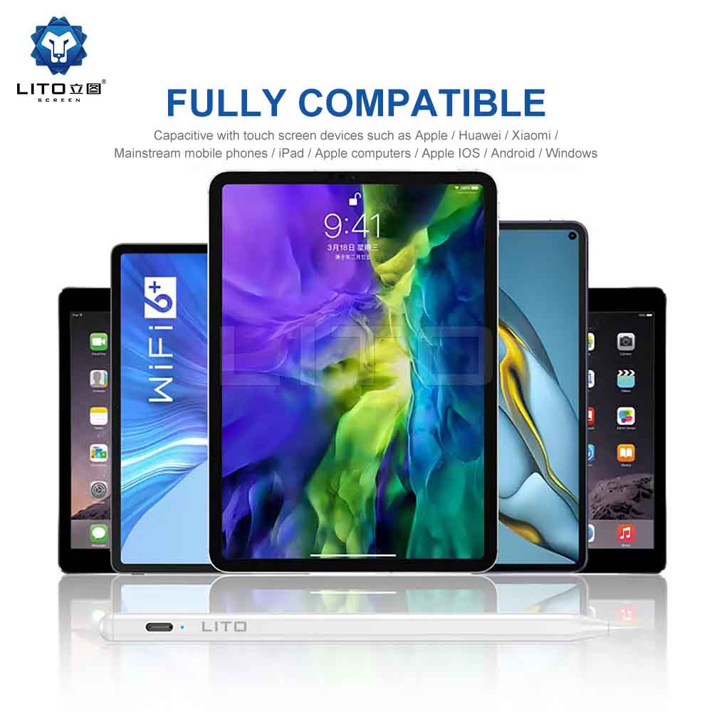 LITO T1 Metallic Stylus Pen | Palm Rejection | Type-C Fast Charging | Multi-OS Compatible