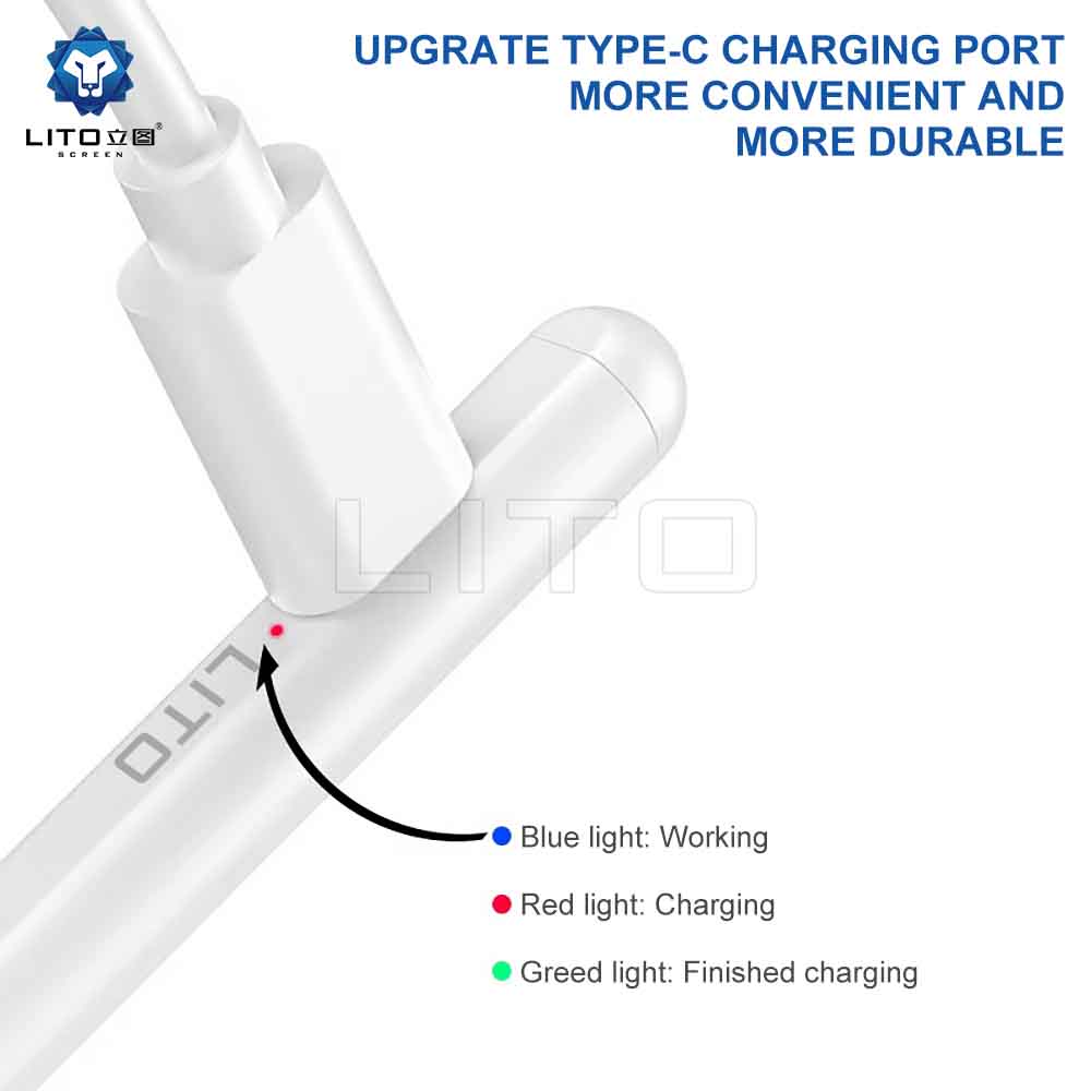 LITO T1 Metallic Stylus Pen | Palm Rejection | Type-C Fast Charging | Multi-OS Compatible