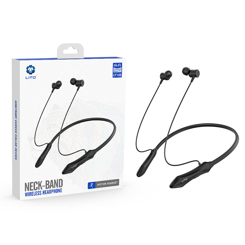 LITO LT-135 Bluetooth neckband earphones packaging box
