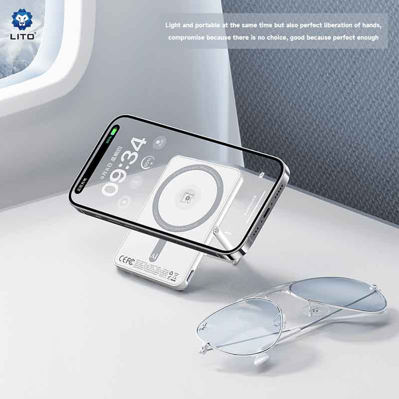 LITO LP03 15W Ultra AI 5-in-1 Magnetic Power Bank