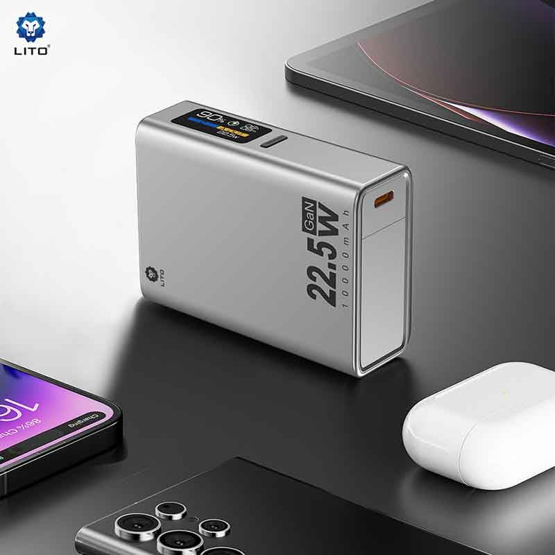 LITO LP05 22.5W GaN 10000mAh Fast Charging Power Bank