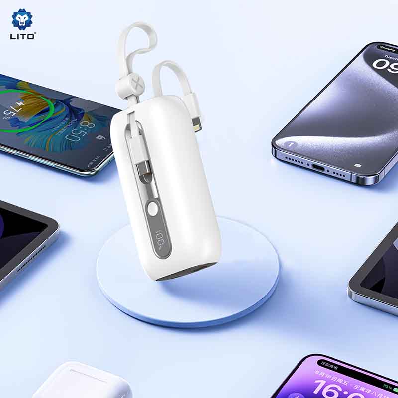 LITO LP06 22.5W 10000mAh Power Bank With Built-In Cable