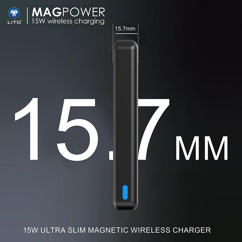 LITO LP08 Power Bank – MagSafe Ring Alignment Demo