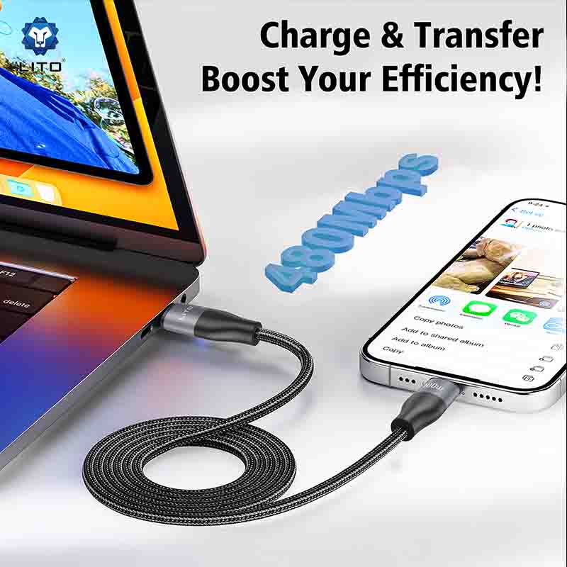 LITO LD25 2m 100W USB-C cable packaging box