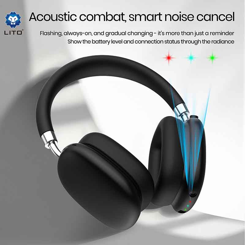 Wireless Headphones with Active Noise Cancelling & Hi-Fi Sound LITO LE05 PRO ANC