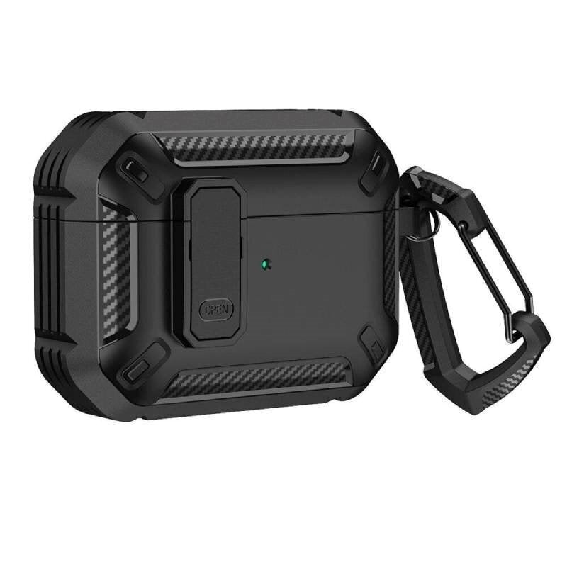 Shockproof AirPods 4 protective case with keychain
