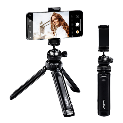 Neepho NP-999 professional tripod front view aluminum