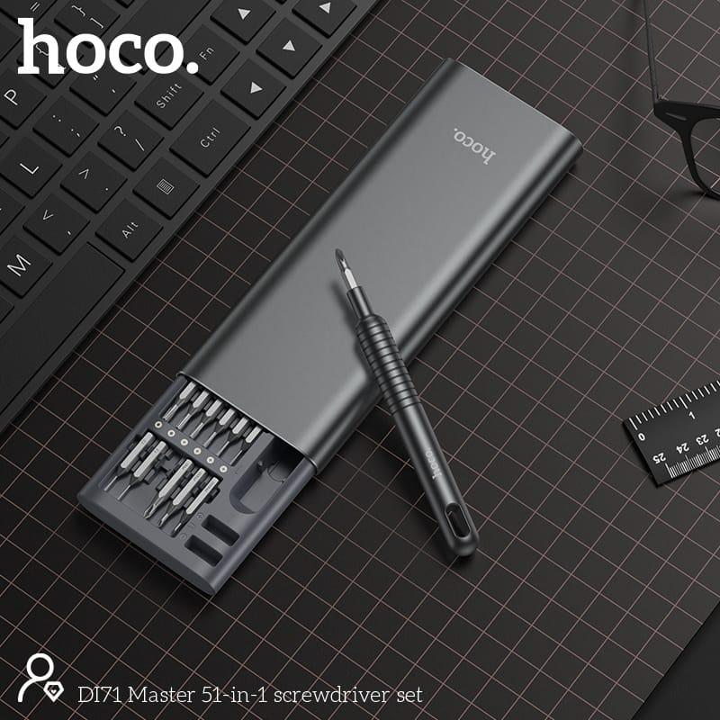 HOCO DI71 tool kit with aluminum case and 48 bits