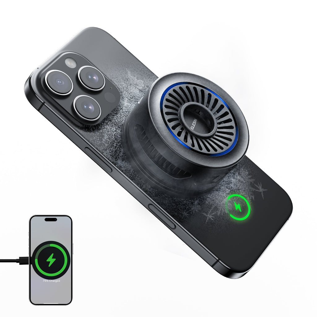 TELESIN Magnetic Phone Cooler on phone