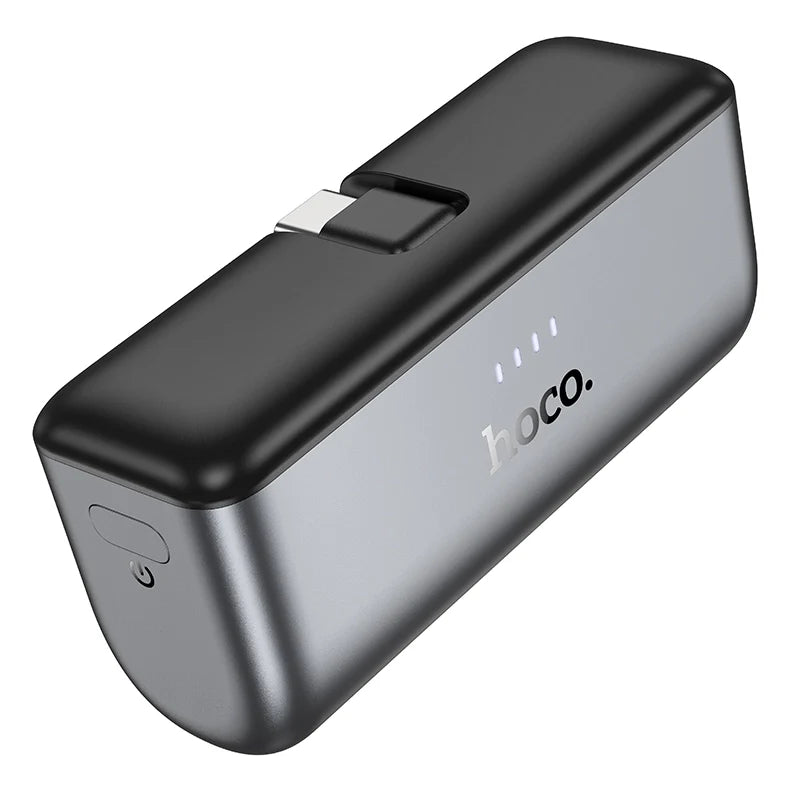 HOCO Q31 Ingenious PD20W 5000mAh power bank Black front view