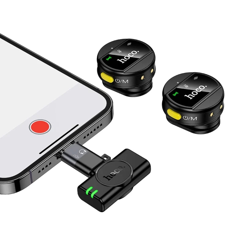 HOCO L22 Mic – Two-Person Interview Recording Setup