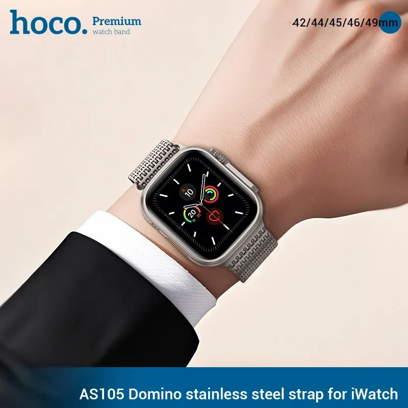 HOCO AS105 stainless band black color Apple Watch