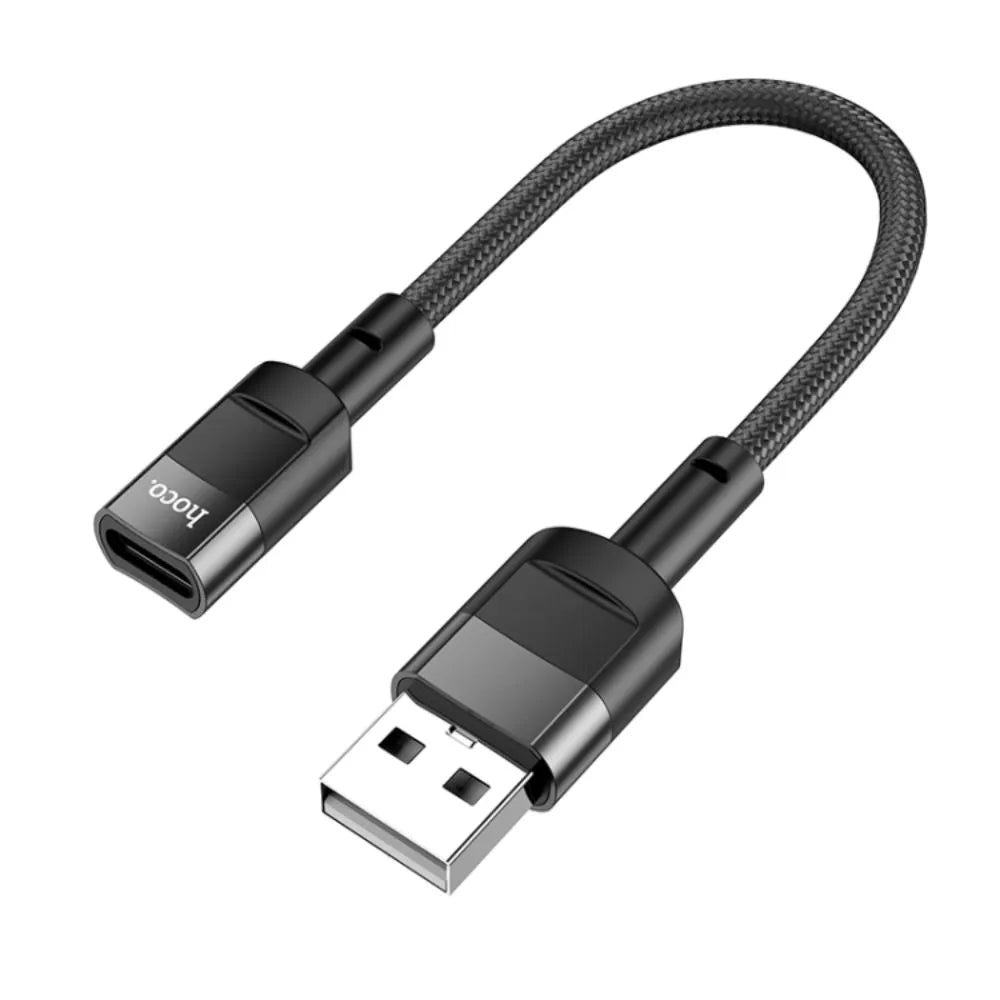 HOCO U107 short 10cm USB-A to Type-C compact design