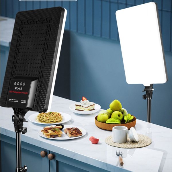 PL-48 LED light in use for vlog and content creation