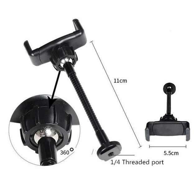 LJJ-33 ring light tripod adjustment and phone mount