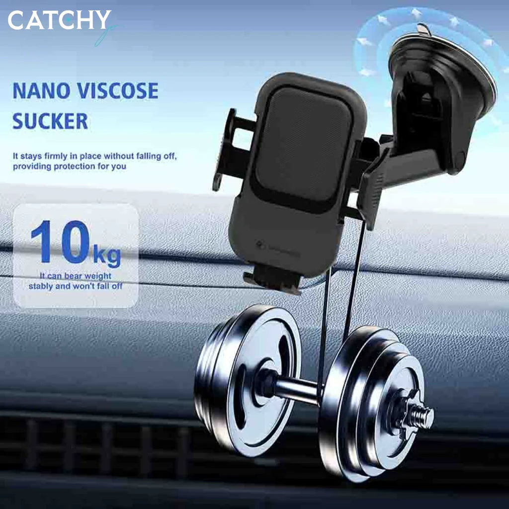 LITO LT-W10 nano suction base mounted on dashboard
