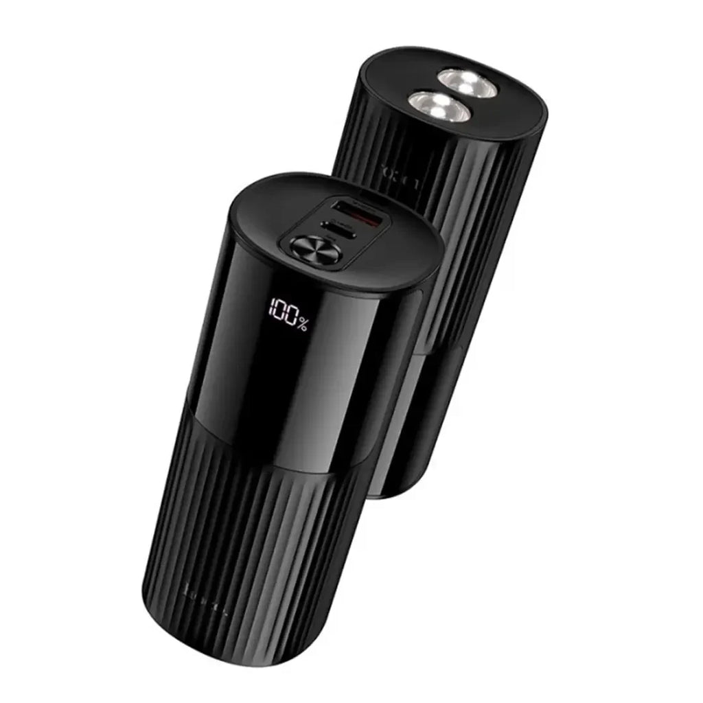 HOCO J150 20000mAh power bank with built-in Lightning cable.
