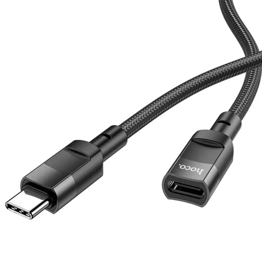 Hoco U107 Type-C Male to Type-C Female USB 2.0 Extension Cable, 1.2 m Length