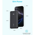 Anker Zolo power bank with built-in USB-C cable front view