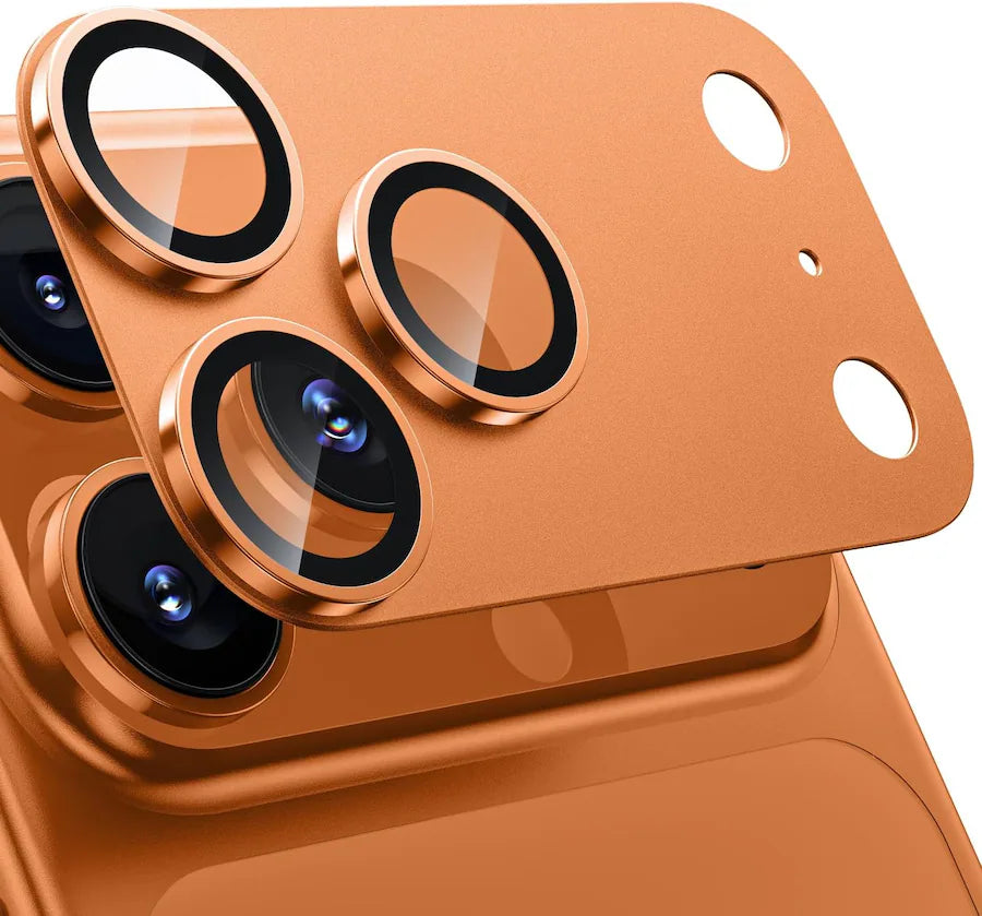 iPhone 17 Full Camera Protector – Titanium Frame on iPhone 17 Pro Max