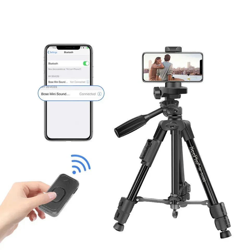 Neepho professional camera tripod with wireless remote control
