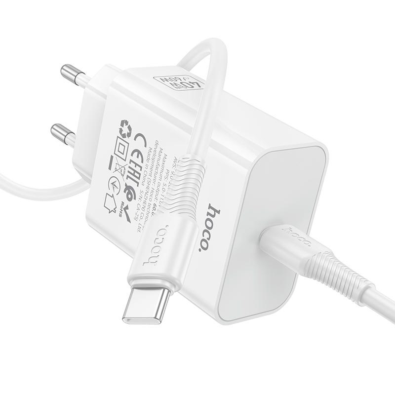 HOCO C162A 60W USB-C fast charger with Type-C cable
