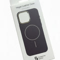 Carbon Fiber Vegan Leather Magnetic Case for iPhone (MagSafe Compatible)