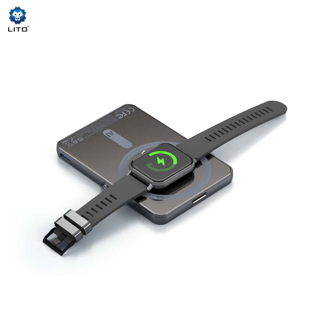 LITO LP03 15W Ultra AI 5-in-1 Magnetic Power Bank