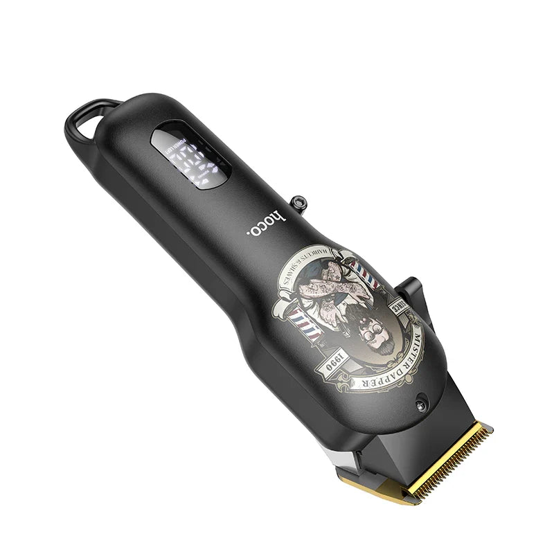 Electric hair trimmer HP20 black gold ergonomic grooming device