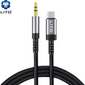 LITO LA01T USB-C to 3.5mm AUX cable front view