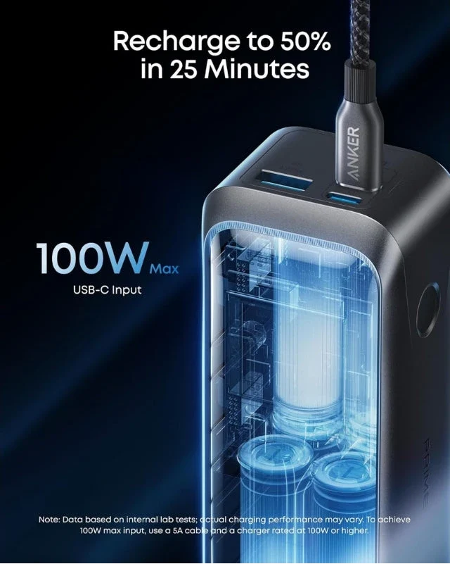 Anker Prime 220W portable battery pack with USB-C charging