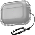 AirPods 4 shockproof clear case side view charging port