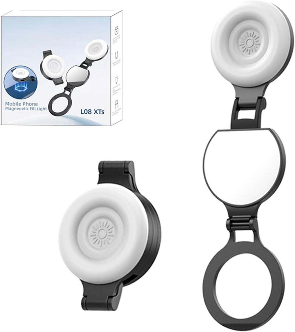 L08 XTs mobile phone magnetic fill light with retail packaging box