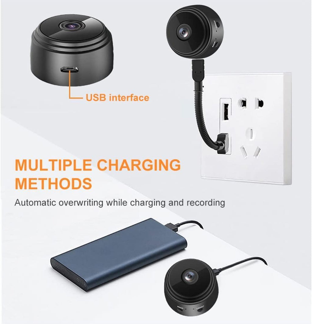 Mini WiFi Camera 1080P HD Magnetic Wireless Security Camera A9