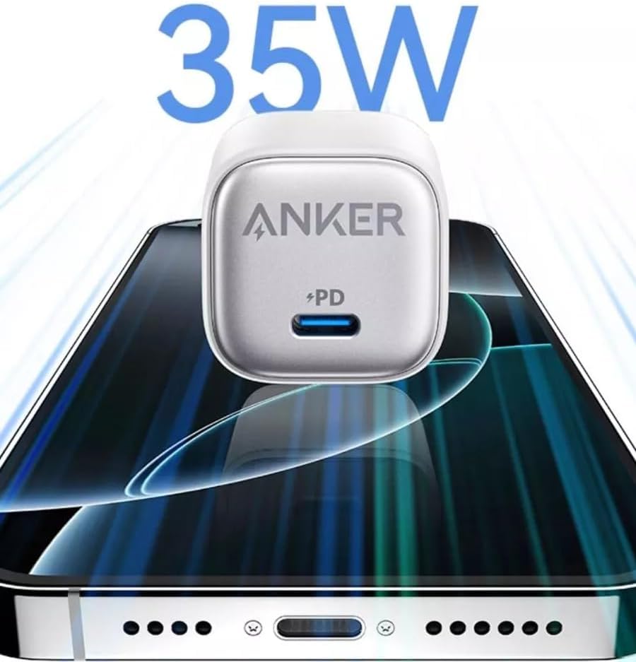 Anker Zolo 35W Fast Charging Adapter – Dual Port USB-C Power Charger