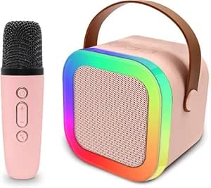 K12 Mini Karaoke Speaker – Portable Bluetooth Speaker with Wireless Microphone