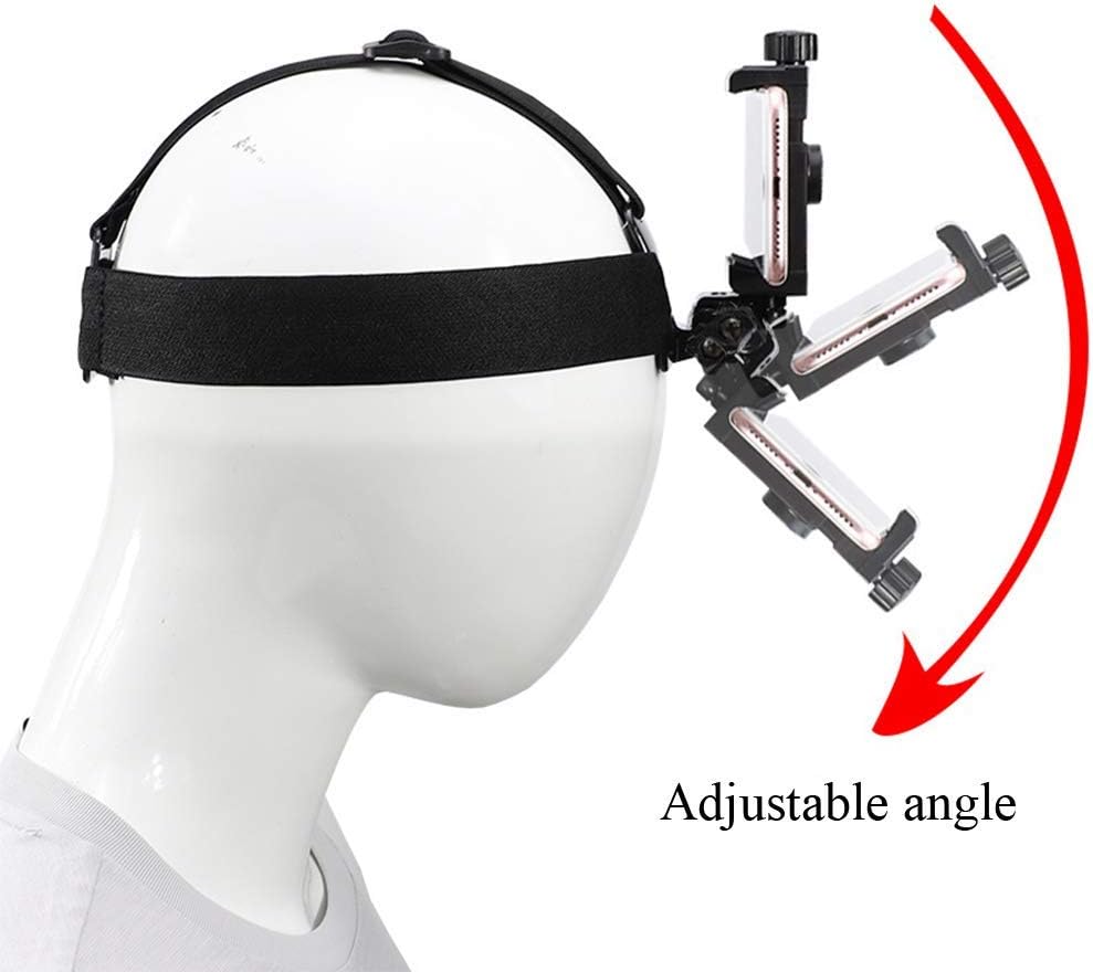 POV phone bracket with 1/4 inch screw mount compatible with GoPro and action cameras