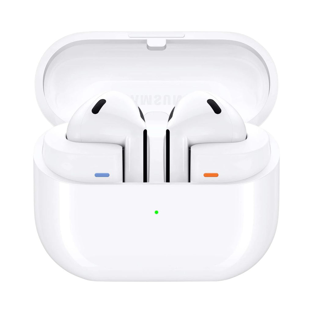 Samsung Galaxy Buds3 style AAA earbuds front view white case