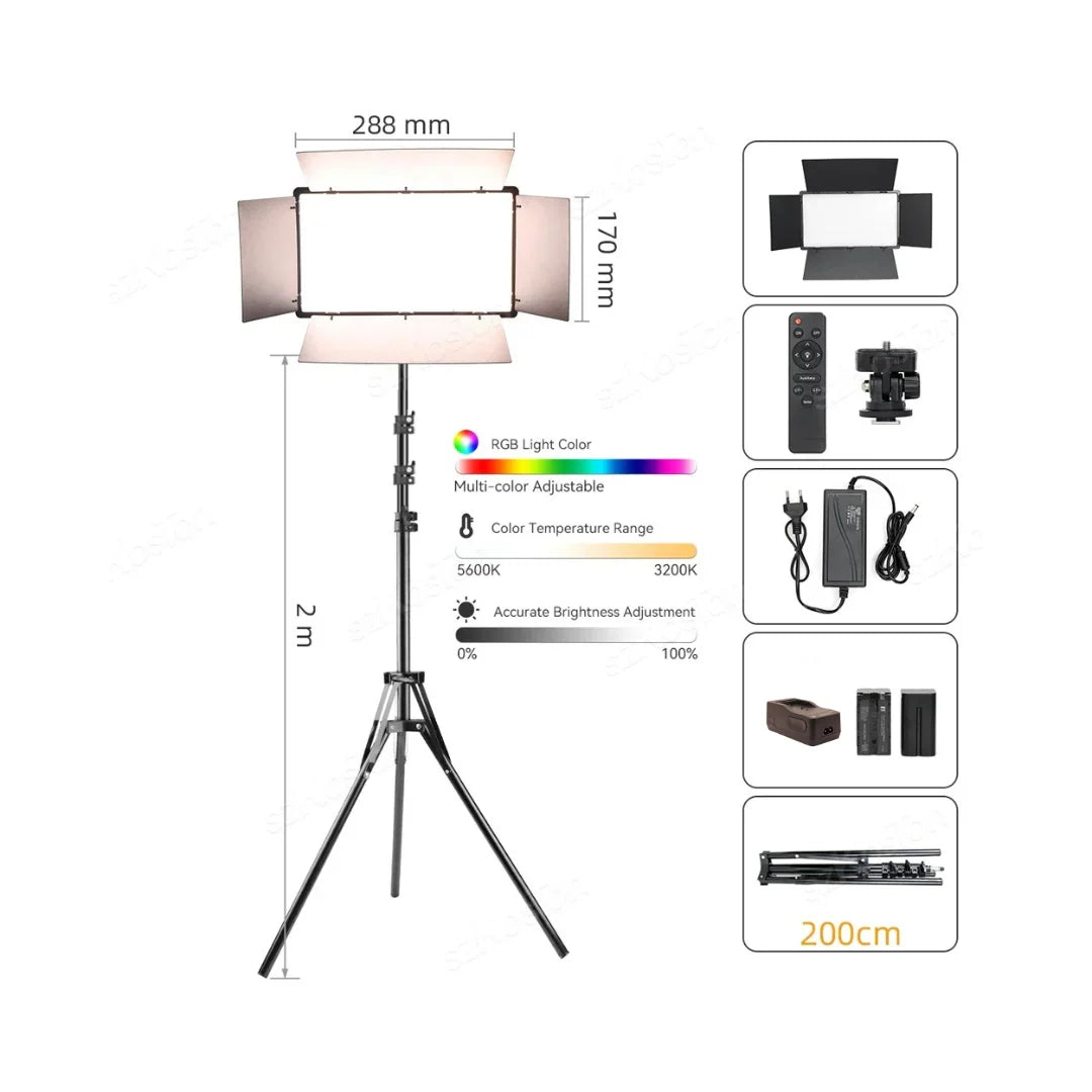 LED U800 Light Kit & RGB – Studio Photography & Video Lighting