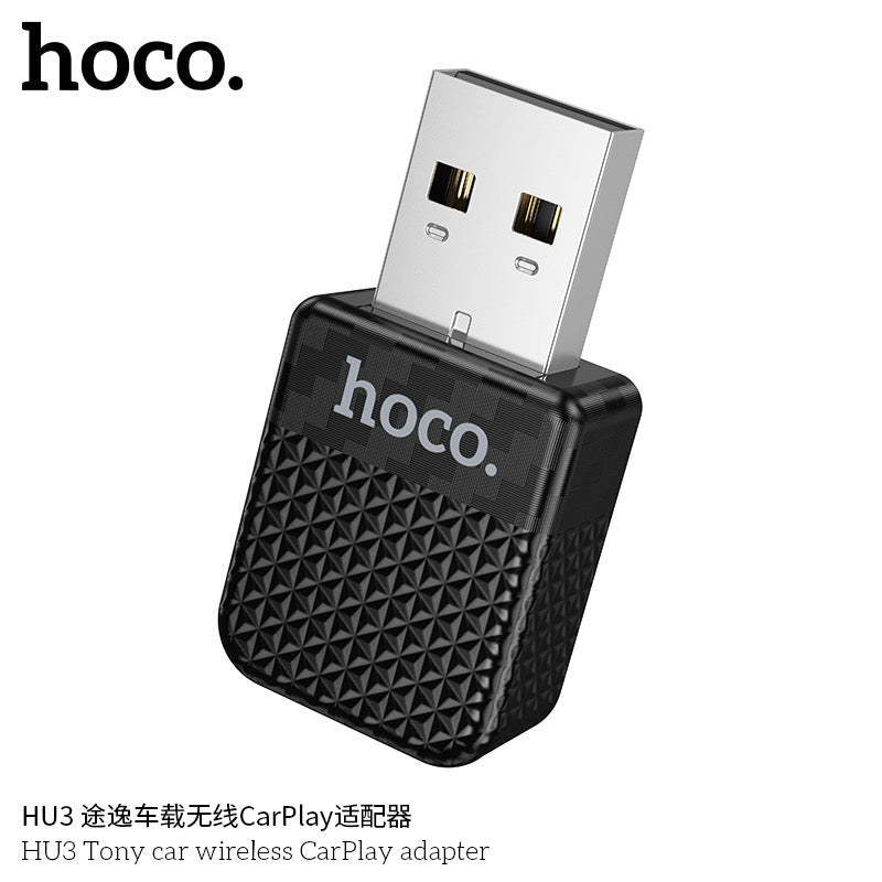 HOCO HU3 Wireless CarPlay Adapter – Connected to iPhone CarPlay Screen